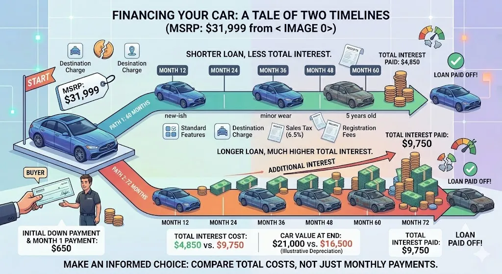 399 per month, or the 84 month trap